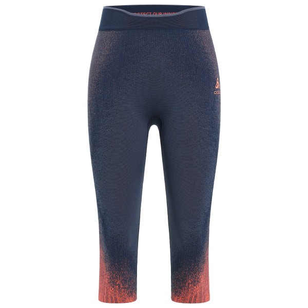 Odlo - Women's Baselayer Bottom 3/4 Blackcomb Eco - Kunstfaserunterwäsche Gr XS blau von Odlo