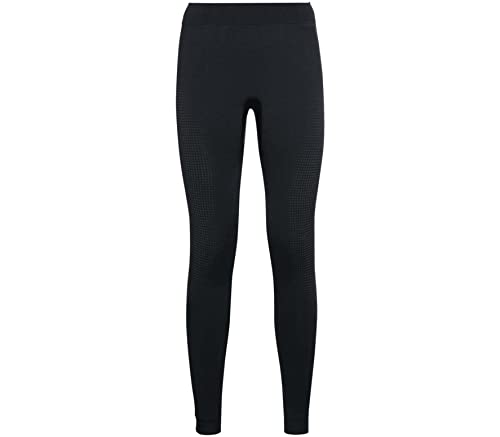 Odlo Damen Funktionsunterwäsche Lange Hose PERFORMANCE WARM ECO, black - new odlo graphite grey, L von Odlo