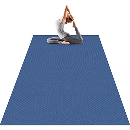 Odoland Große Yogamatte, 183 x 122 x 0,6 cm, Gymnastikmatte/Bodenmatte, rutschfest und langlebig, für Pilates, Fitness, Meditation von Odoland
