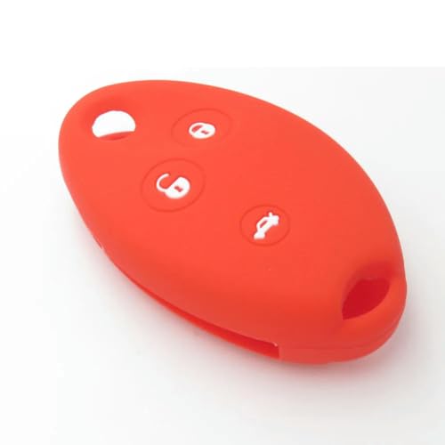 Odongk Silikon-Autoschlüssel-Hülle für C-itroen Xsara/C5, 3 Tasten, Fernbedienung, Klappschlüssel, ohne Logo, Rot von Odongk