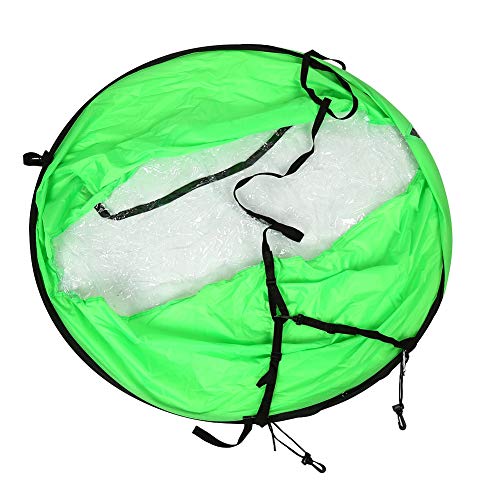 Odorkle Kajak-Segel, 108 cm, Faltbares Kajak-Segel mit Klarem Fenster, Geeignet für Kajaks, Kanus, Schlauchboote, Boote (Green) von Odorkle