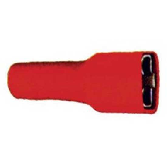 Oem Marine Insulated Female Clip Terminal 100 Units Rot 6.3 x 0.8 mm von Oem Marine