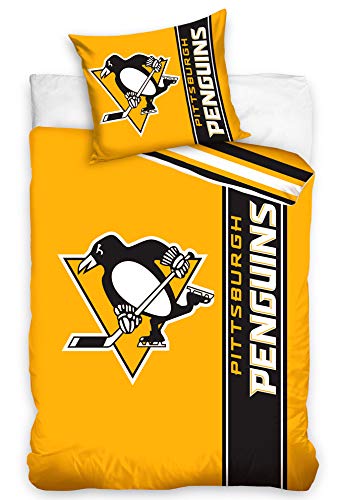 Official Merchandise Bettwäsche NHL Pittsburgh Penguins Belt, 140x200 + 70x90 cm von Official Merchandise