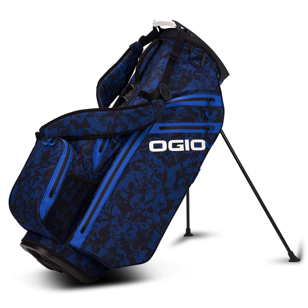 OGIO All Elements Hybrid Golf Stand Bag, Blue floral abstract, One Size | American Golf von Ogio