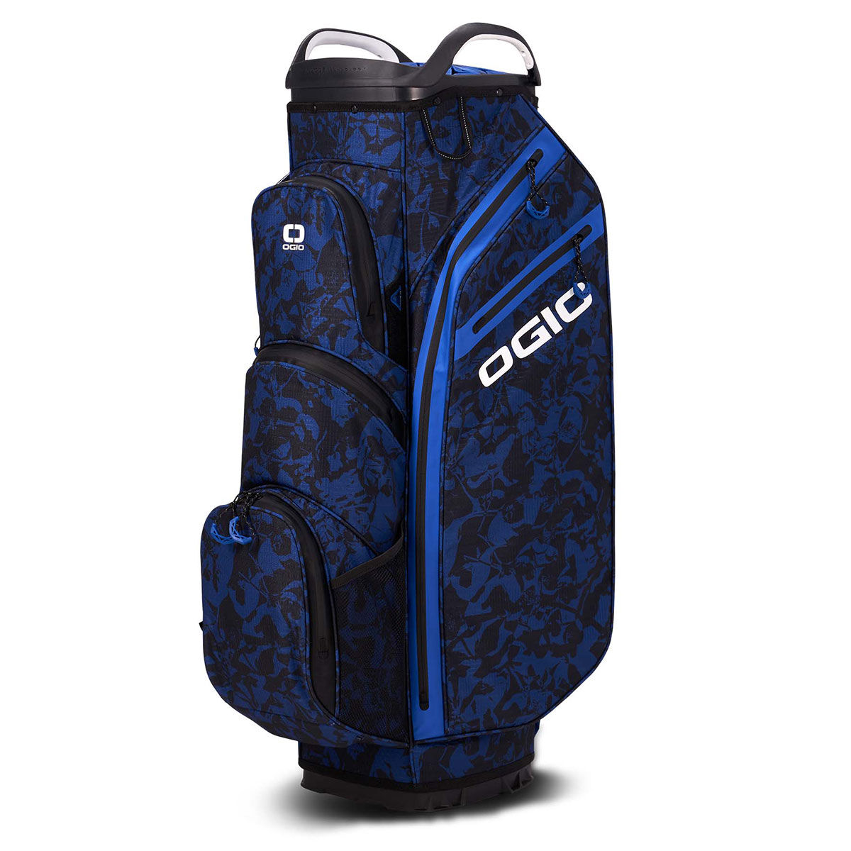 OGIO All Elements Silencer Golf Cart Bag, Blue floral abstract | American Golf von Ogio