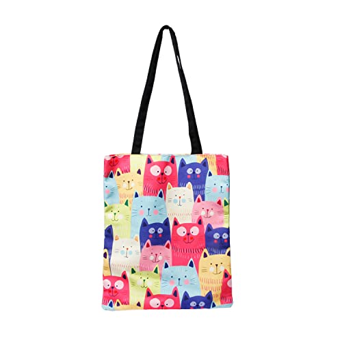 Oh My Pop! Cats-Shopping Bag Einkaufstasche, Mehrfarbig von Oh My Pop!