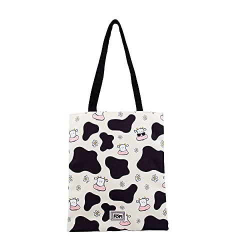 Oh My Pop! Cow-Shopping Bag Einkaufstasche, Beige von Oh My Pop!