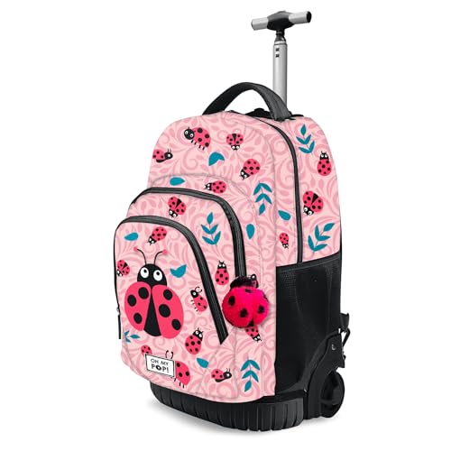 Oh My Pop! Ladybug-Fan GTS Trolley-Rucksack, Rosa, 32 x 47 cm, Kapazität 39 L von Oh My Pop!