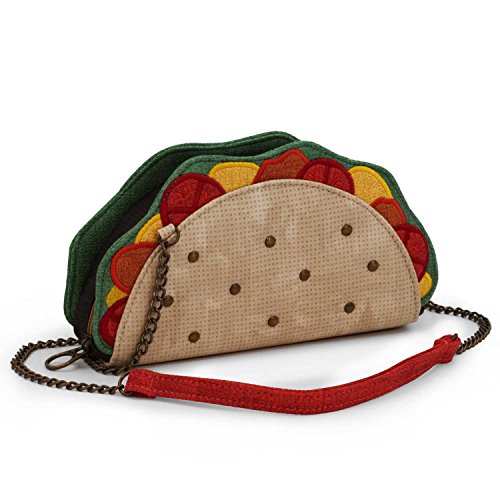 Oh My Pop Pop! Tacos-Tex Shoulder Bag Umhängetasche, 22 cm, Beige von Oh My Pop!