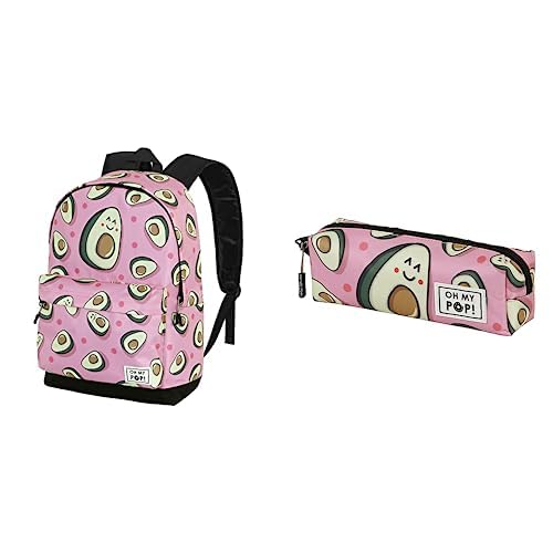 Oh My Pop! Waca Fan 2.0 HS Rucksack + Quadratischer-Federmäppchen von Oh My Pop!