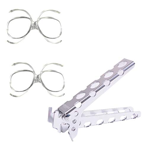 Oikabio 1 x Skibrille, Kurzsichtigkeitsrahmen, Rahmen für Kurzsichtigkeit, 1 x Topf, Pfannenschüsselgreifer, Outdoor-Griffhalter-Clip von Oikabio