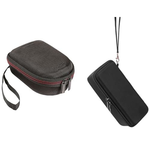 Oikabio Aufbewahrungstasche EVA für GO 3 Bluetooth-Lautsprecher schwarz & tragbare Tasche für Flip 5 Bluetooth-Lautsprecher schwarz von Oikabio