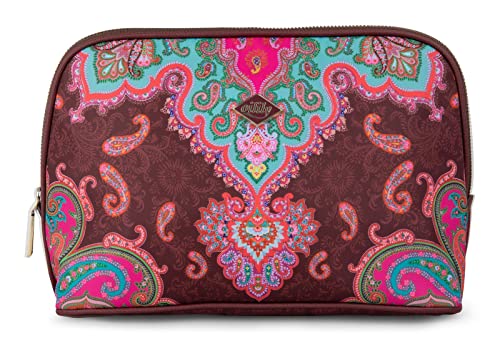 Oilily Mr Paisley M Cosmetic Bag Chocolate Truffle von Oilily
