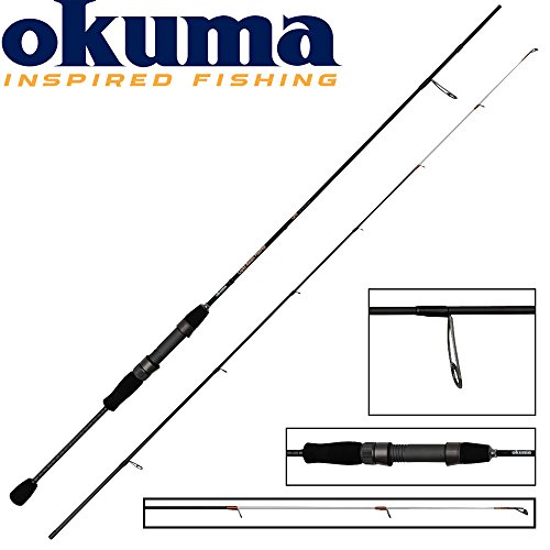 Okuma Light Range Fishing UFR 185cm 1-7g Spinnrute, leichte Spinnruten für Barsch & Forellen, Ultraleicht Rute, Ultralight Angelrute, leichtes Spinnfischen von Okuma