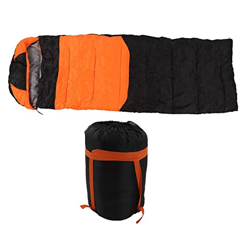 Okuyonic USB-beheizter Schlafsack, beheizbarer Schlafsack, trittsicher, temperaturgesteuert zum Wandern(Orange) von Okuyonic