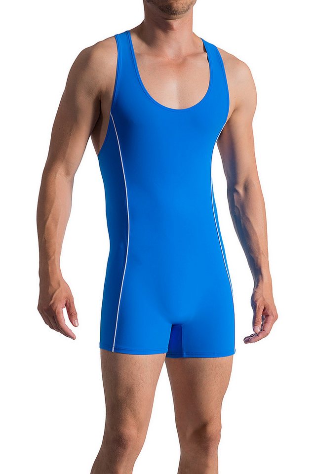 Olaf Benz Schwimmanzug BLU1200 Poolbar & Beach Herren Badebody (1-St) Beachbody im Ringer-Style - figurbetont von Olaf Benz