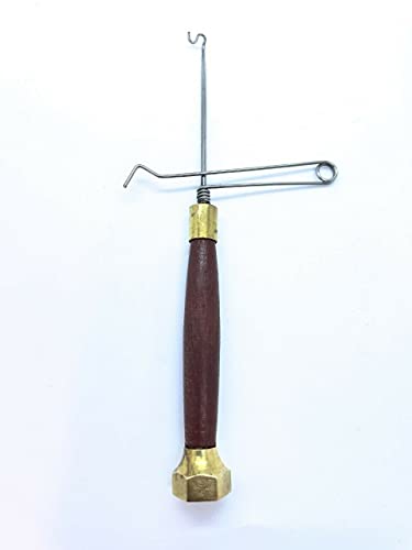 Olax Whip Finisher mit Holzgriff, 13cm, Fliegenbinden Werkzeug, Fliegenfischen von Olax