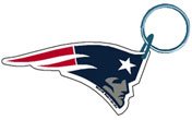 Old Glory Schlüsselanhänger NFL New England Patriots – Logo Lizenzprodukt Acryl Sports Merchandise von Old Glory