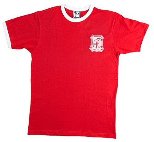 Aberdeen 1965 Retro-Fußball-T-Shirt, besticktes Logo, Größe L von Old School Football