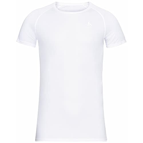 Odlo Herren Active F-dry Light Eco_141162 Funktionsunterwäsche Kurzarm Shirt, Weiß, XL EU von Odlo