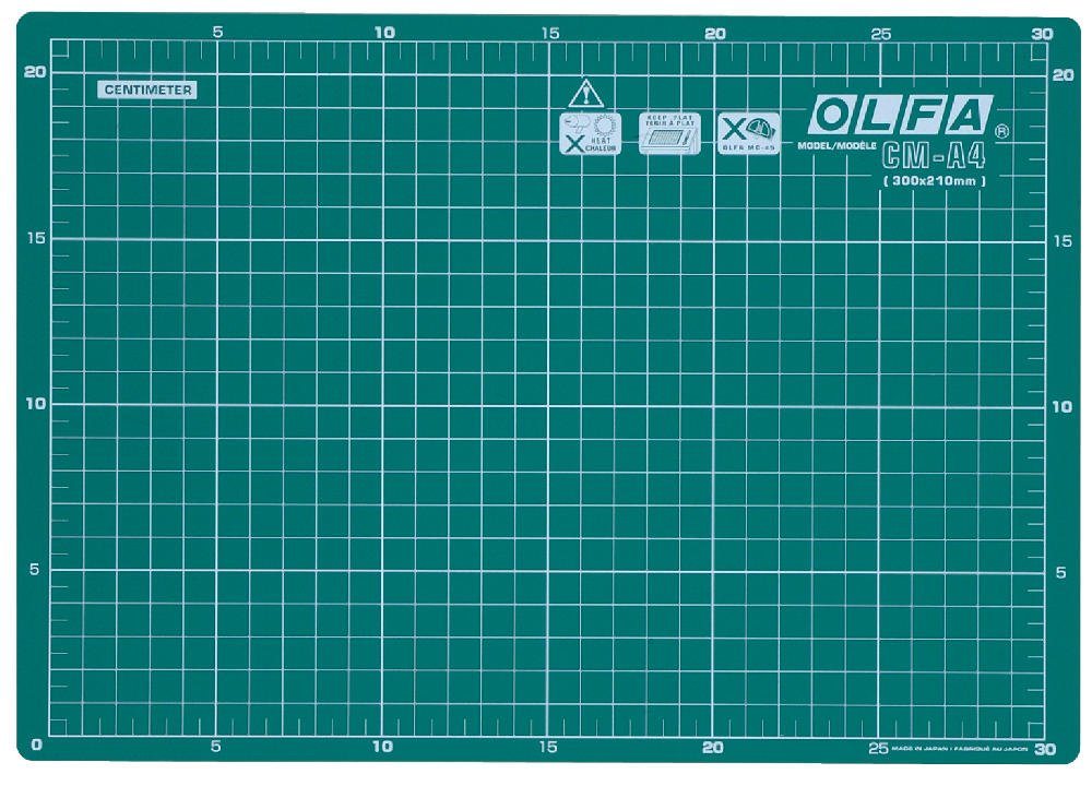 Olfa Universalmesser OLFA Schneidematte CM-A4, 30x21cm von Olfa