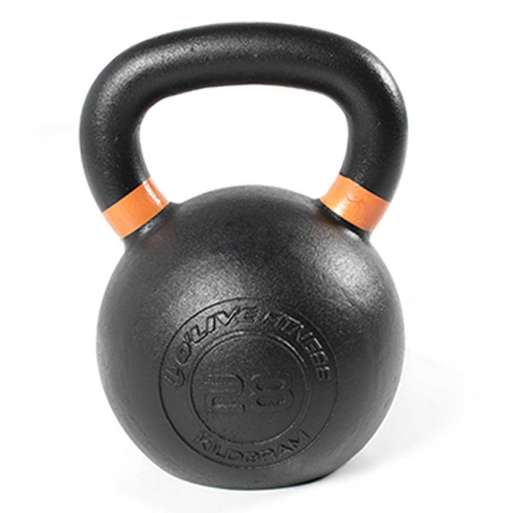 Olive Cast Iron 28kg Kettlebell Schwarz 28 kg von Olive