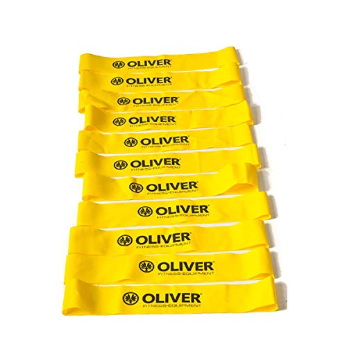 OLIVER Rubber-O Widerstandsband Leicht 10er Set Fitness Resistance Bootyband von Oliver