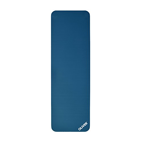 OLIVER Gymnastikmatte blau 180 x 60 x 1 cm Fitnessmatte Yogamatte rutschfest von Oliver