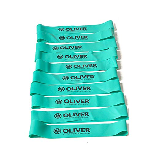 OLIVER Rubber-O Widerstandsband Mittel 10er Set Fitness Resistance Bootyband von Oliver