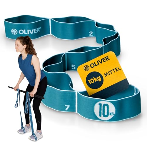 OLIVER Tex-O Maxiband Resistance Bänder mit Schlaufen (türkis, mittel) von Oliver