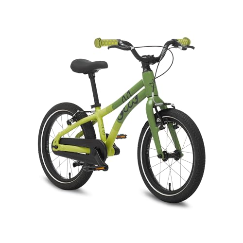 Ollo Adventure Bike Kinderfahrrad 16 Zoll leicht Mädchen Jungen - Green Caterpillar von Ollo