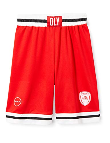 Olympiacos B.C. - Offizielle Gara-Shorts, 20/21, Olympiacos, Unisex, für Kinder, Unisex Kinder, 17473202, rot, 10 von Olympiacos B.C.