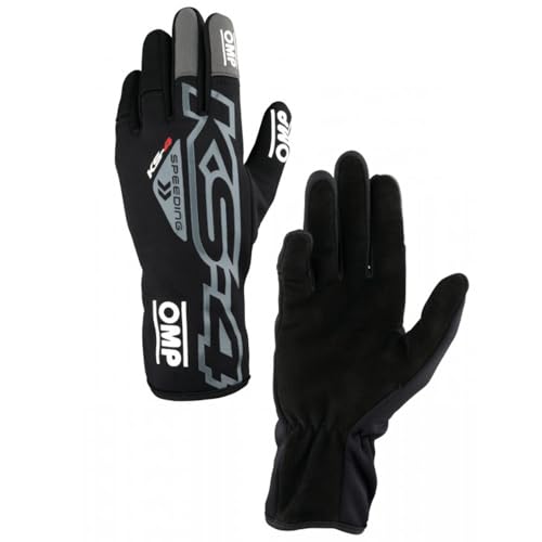 Ompracing KS-4 Kart-Handschuhe, Schwarz, Größe 5, für Kinder von Ompracing