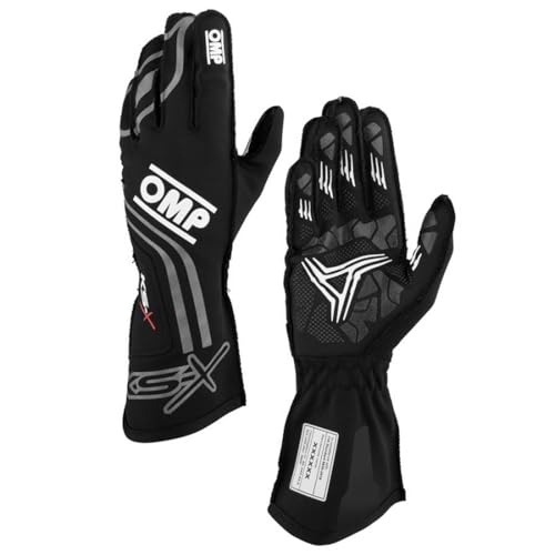 Ompracing Omp Kart Ks-X FIA 8877-2022 Handschuhe, Schwarz, Größe S von Ompracing