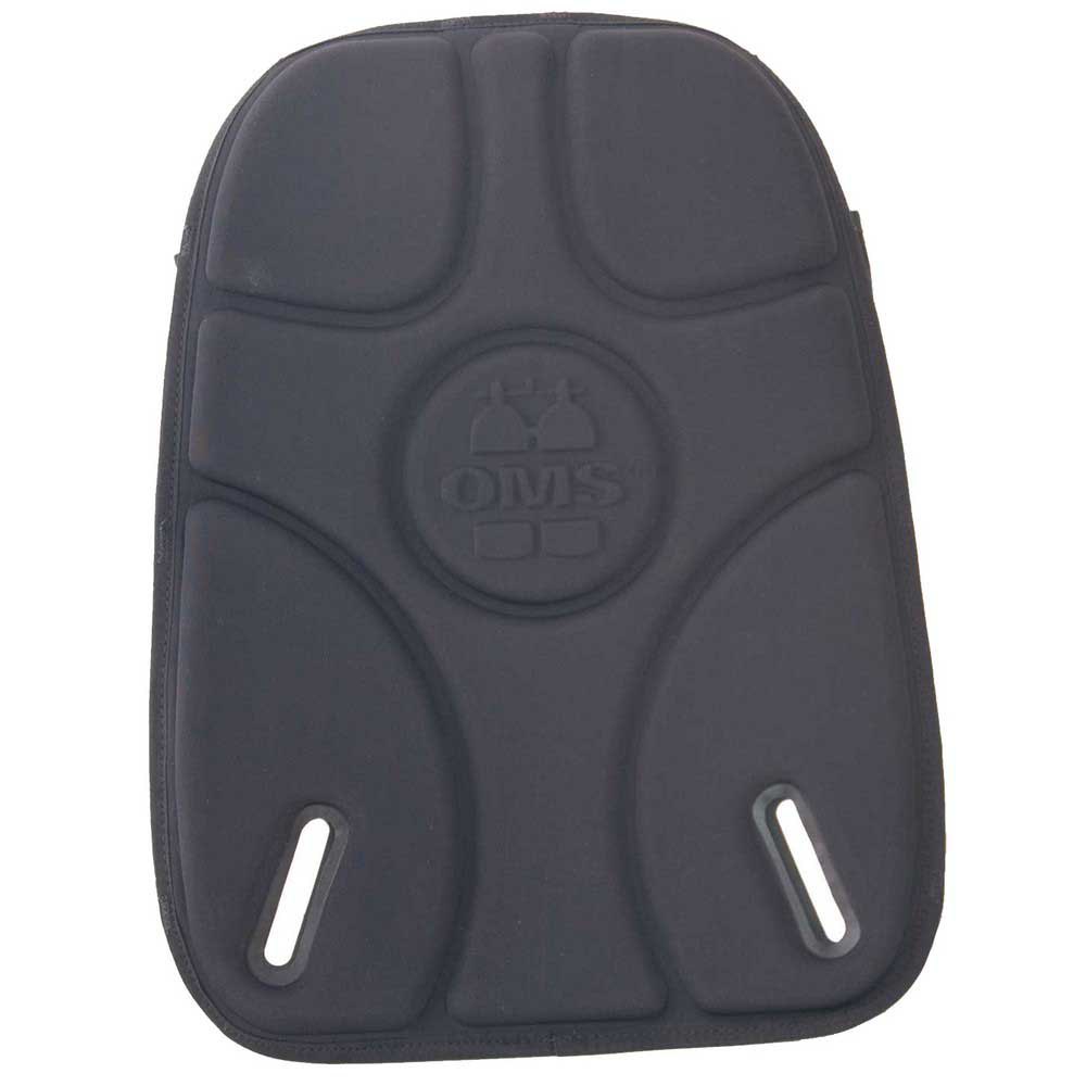 Oms Back Pad With Integrated Trim Weight Pockets Sheath Schwarz von Oms
