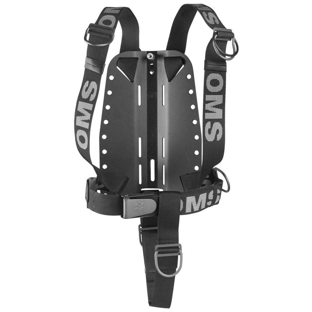 Oms Backplate With Smartstream Harness And Crotch Strap Schwarz von Oms
