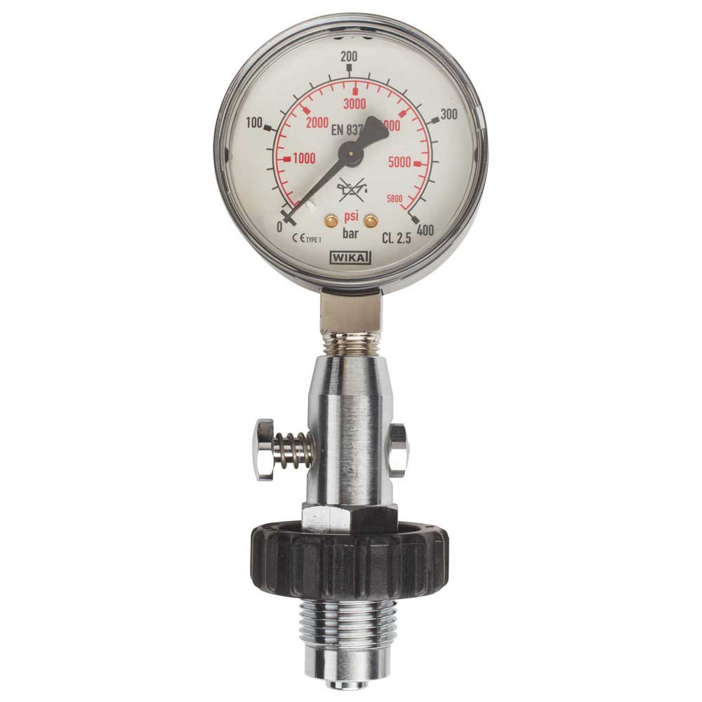 Oms Cylinder Pressure Testing Gauge Din Up To 300 Bar/4300 Psi Schwarz,Silber von Oms