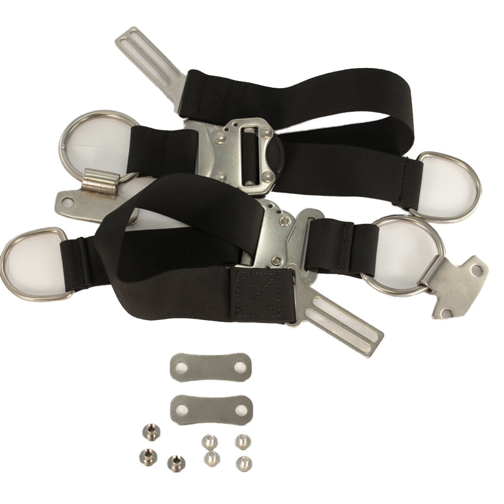 Oms Ps Shoulder Straps With Buckles&webbing To Waist Strap Harness Silber von Oms