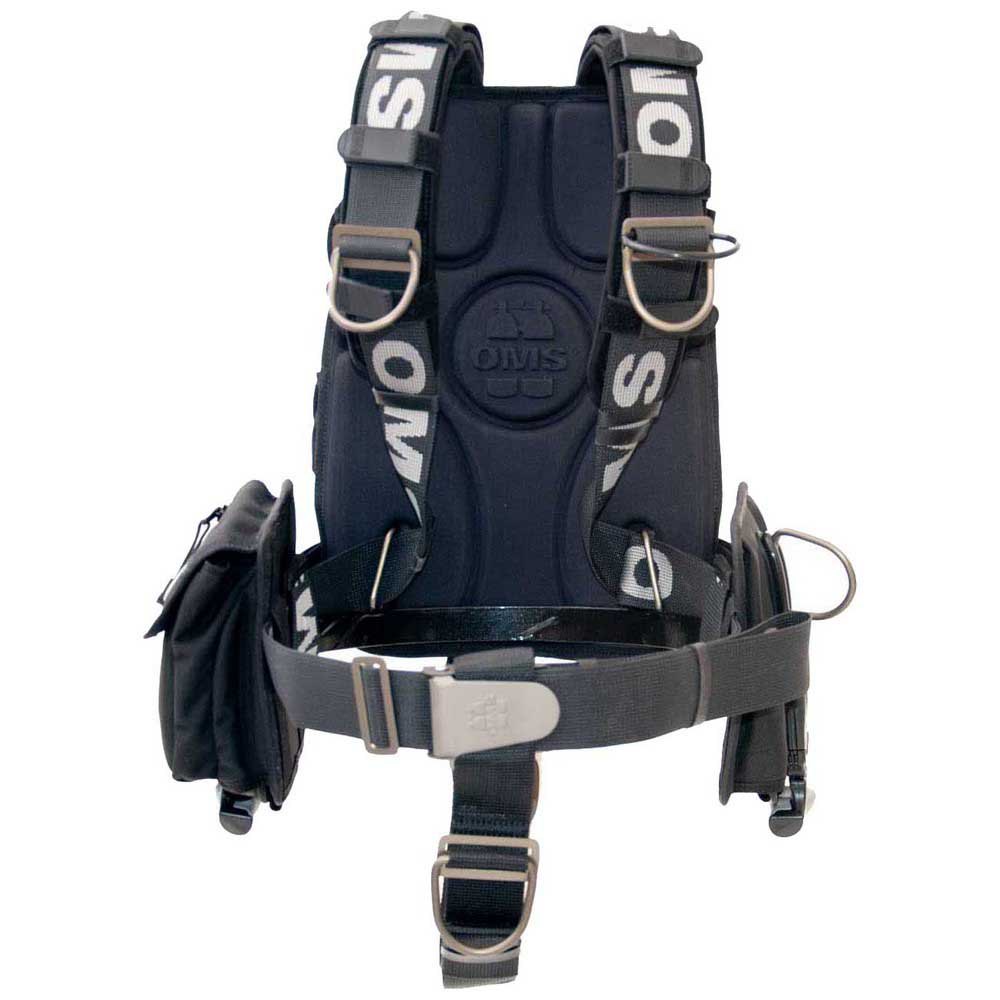 Oms Smartstream Signature System With Stainless Steel Backplate Pack Harness Schwarz von Oms