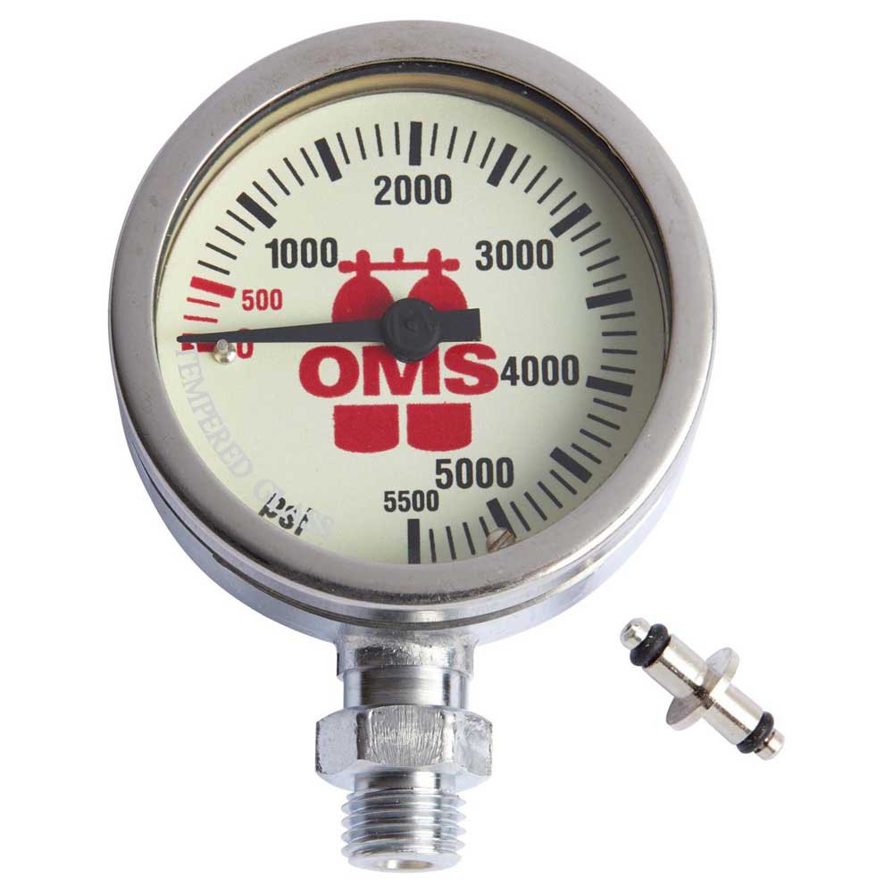 Oms Spg Mineral Glass 5500 Psi 52 Mm Silber von Oms
