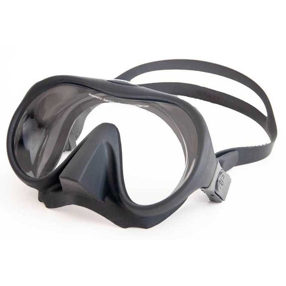 Oms Tribe Ultra Clear Diving Mask Schwarz von Oms