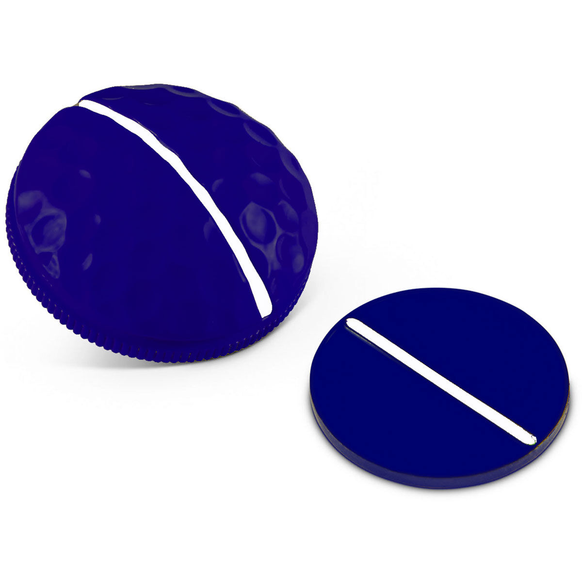 On Point Navy Blue 1 Rail Dimpled-Domed Golf Ball Marker | American Golf, One Size von On Point