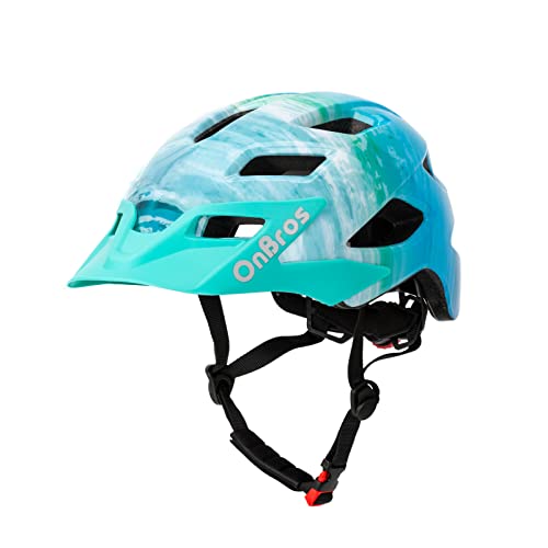 OnBros Kinder Fahrradhelm 5-14 Jahre Fahrradhelm Kinder für Mädchen und Jungen Skater Kinderhelm und Fahrradhelm Kinder für Pedalboard, Kinderfahrradhelm Leicht Einstellbar 50-57CM von OnBros