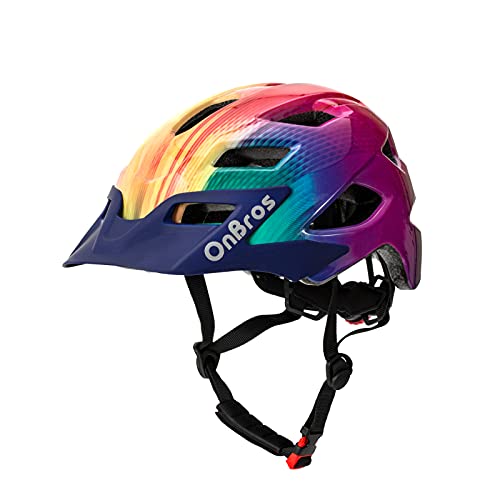 OnBros Kinder Fahrradhelm 5-14 Jahre Fahrradhelm Kinder für Mädchen und Jungen Skater Kinderhelm und Fahrradhelm Kinder für Pedalboard, Kinderfahrradhelm Leicht Einstellbar 50-57CM von OnBros