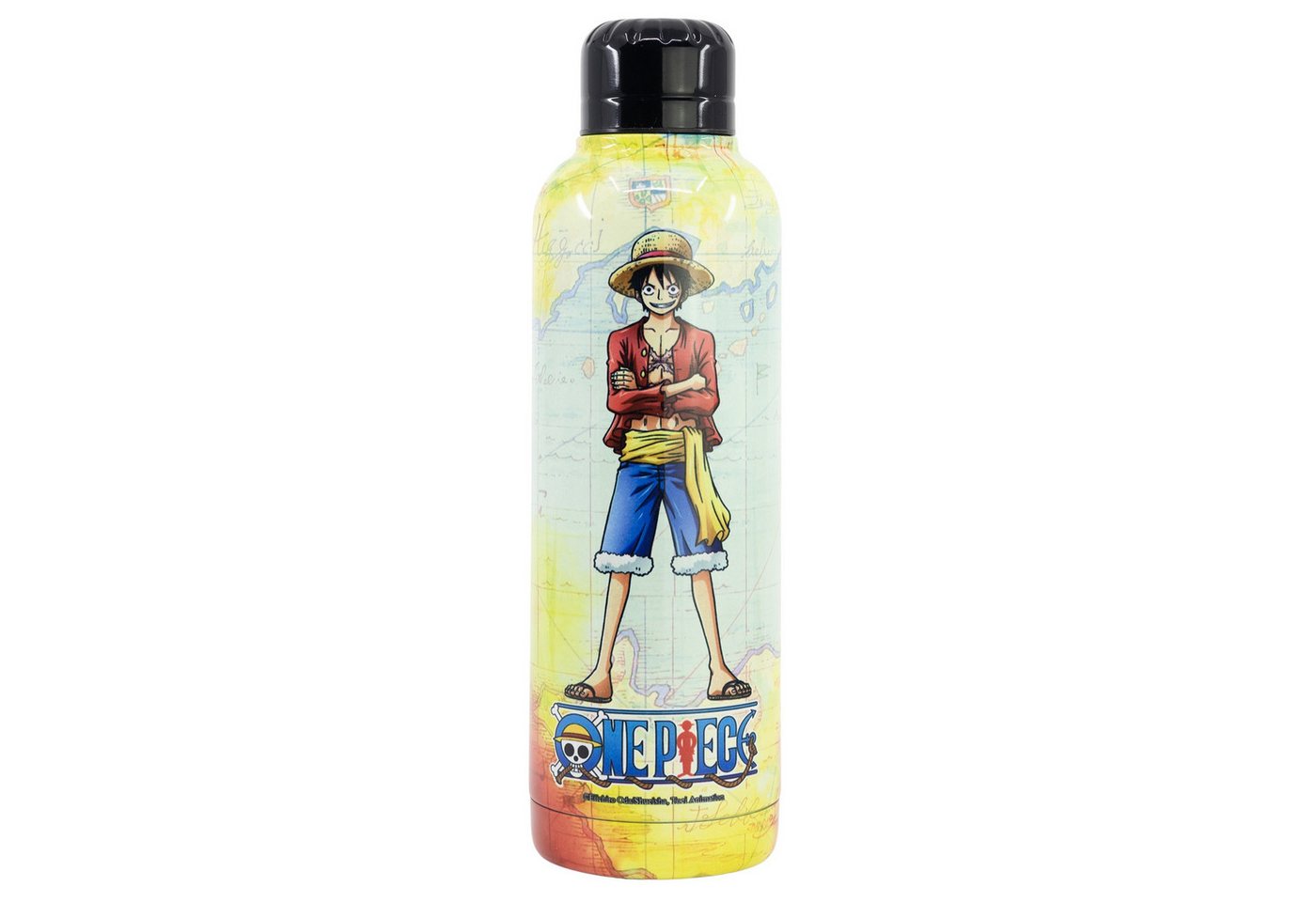 One Piece Anime Trinkflasche Anime One Piece Ruffy Edelstahl Wasserflasche Flasche 515 ml von One Piece Anime