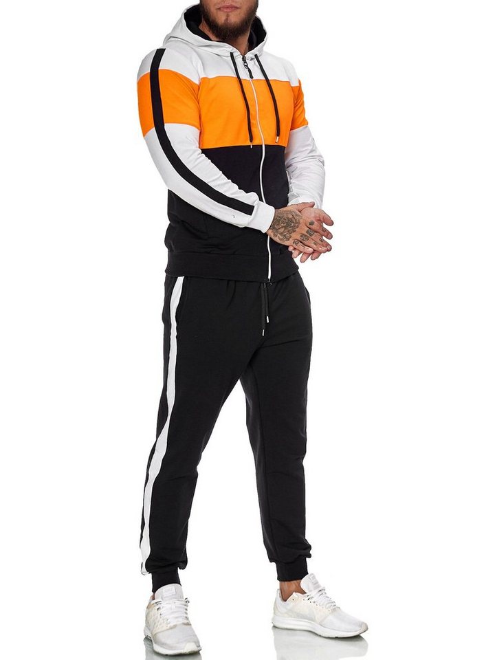 OneRedox Jogginganzug »JG-1082« (Sportanzug Jogger Trainingsanzug, im modischem Design), Fitness Freizeit Casual von OneRedox