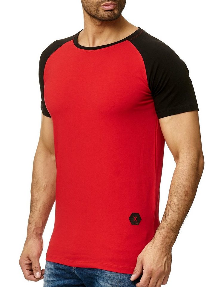 OneRedox T-Shirt »1302C« (Shirt Polo Kurzarmshirt Tee, 1-tlg., im modischem Design) Fitness Freizeit Casual von OneRedox
