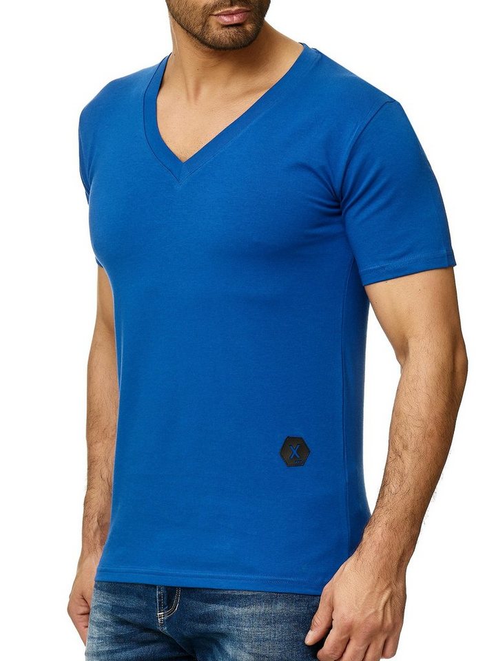 OneRedox T-Shirt »1308C« (Shirt Polo Kurzarmshirt Tee, 1-tlg., im modischem Design) Fitness Freizeit Casual von OneRedox