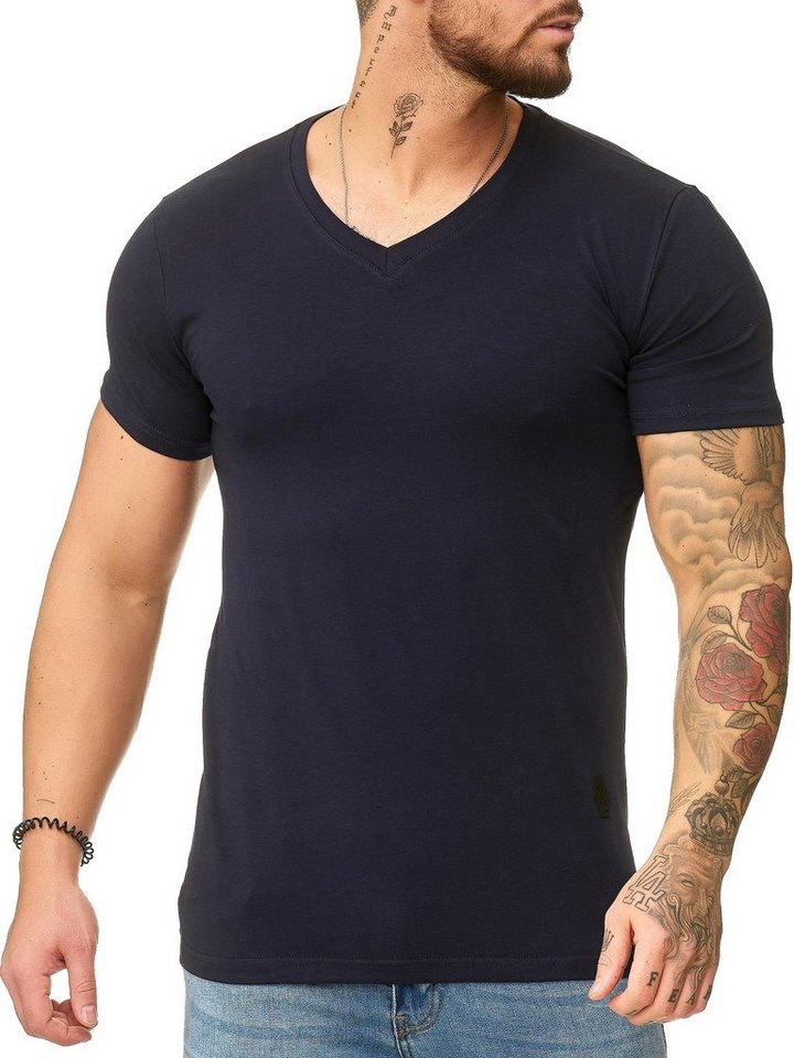OneRedox T-Shirt »1309C« (Shirt Polo Kurzarmshirt Tee, 1-tlg., im modischem Design) Fitness Freizeit Casual von OneRedox