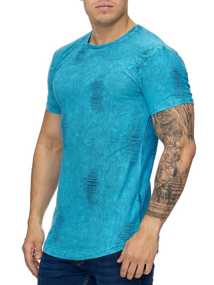 OneRedox T-Shirt »979C« (Shirt Polo Kurzarmshirt Tee, 1-tlg., im modischem Design) Fitness Freizeit Casual von OneRedox